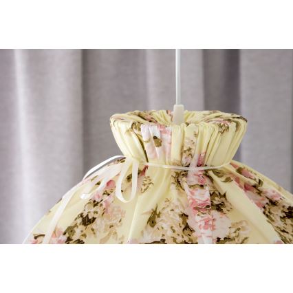 Duolla - Κρεμαστό φωτιστικό οροφής VIOLIN 1xE27/40W/230V διάμετρος 38 cm τριανταφυλλί