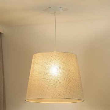 Duolla - Κρεμαστό φωτιστικό οροφής YUTE 1xE27/15W/230V διάμετρος 38 cm γκρι