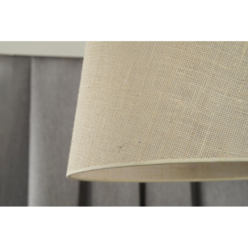 Duolla - Κρεμαστό φωτιστικό οροφής YUTE 1xE27/15W/230V διάμετρος 38 cm γκρι