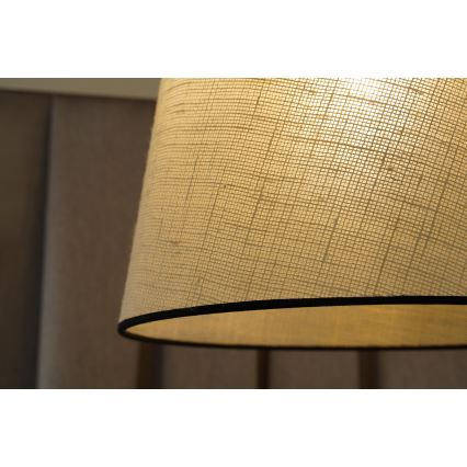 Duolla - Κρεμαστό φωτιστικό οροφής YUTE 1xE27/15W/230V διάμετρος 38 cm γκρι/μαύρο