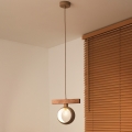 Duolla - Κρεμαστό φωτιστικό με καλώδιο IRONLINE 1xE27/15W/230V πεύκο/δρυς/μπεζ