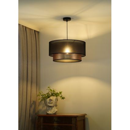 Duolla - Κρεμαστό φωτιστικό οροφής COPPER SHINY 1xE27/15W/230V διάμετρος 45 cm καφέ/χαλκός