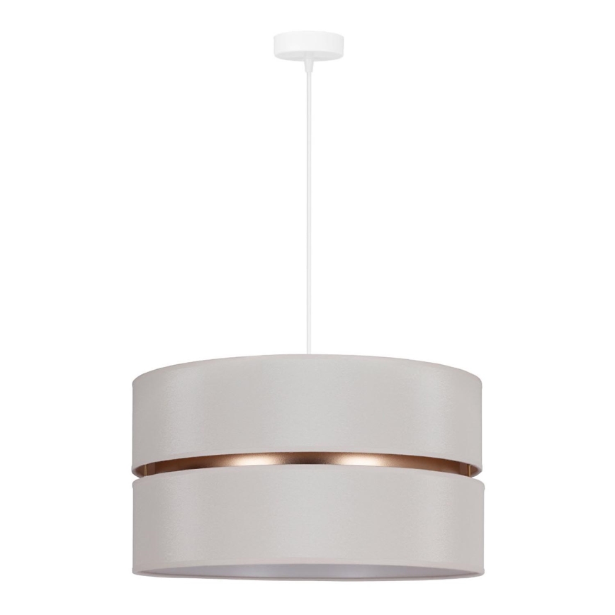 Duolla - Κρεμαστό φωτιστικό οροφής DUO 1xE27/15W/230V διάμετρος 40 cm κρεμ/χρυσό