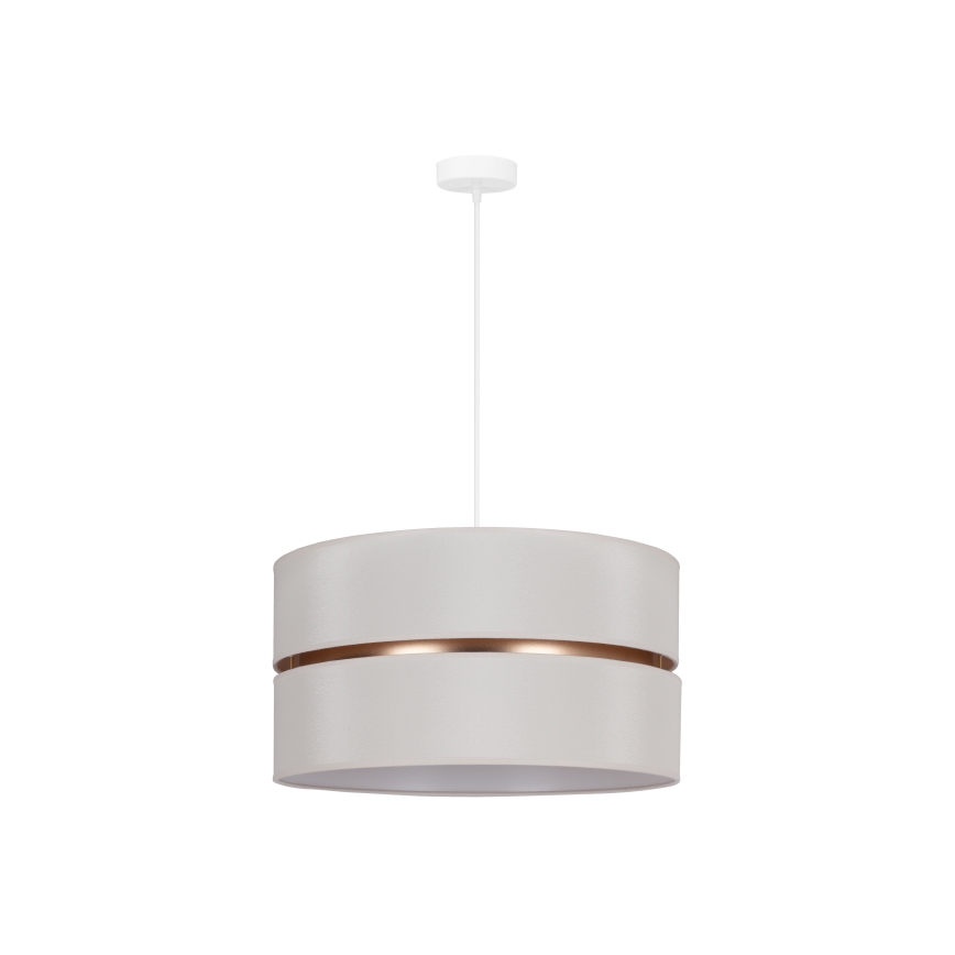 Duolla - Κρεμαστό φωτιστικό οροφής DUO 1xE27/15W/230V διάμετρος 40 cm κρεμ/χρυσό