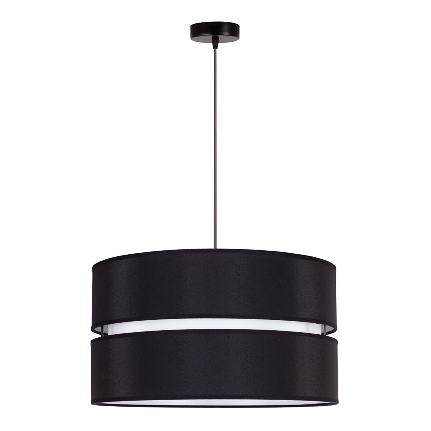 Duolla - Κρεμαστό φωτιστικό οροφής DUO 1xE27/15W/230V διάμετρος 40 cm μαύρο/λευκό