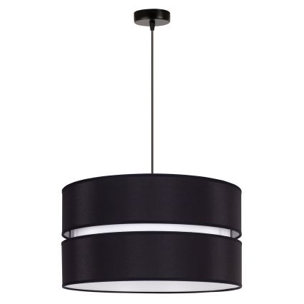 Duolla - Κρεμαστό φωτιστικό οροφής DUO 1xE27/15W/230V διάμετρος 40 cm μαύρο/λευκό