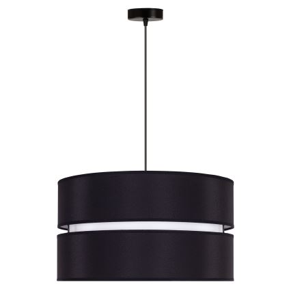 Duolla - Κρεμαστό φωτιστικό οροφής DUO 1xE27/15W/230V διάμετρος 40 cm μαύρο/λευκό