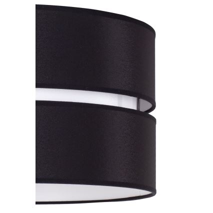 Duolla - Κρεμαστό φωτιστικό οροφής DUO 1xE27/15W/230V διάμετρος 40 cm μαύρο/λευκό