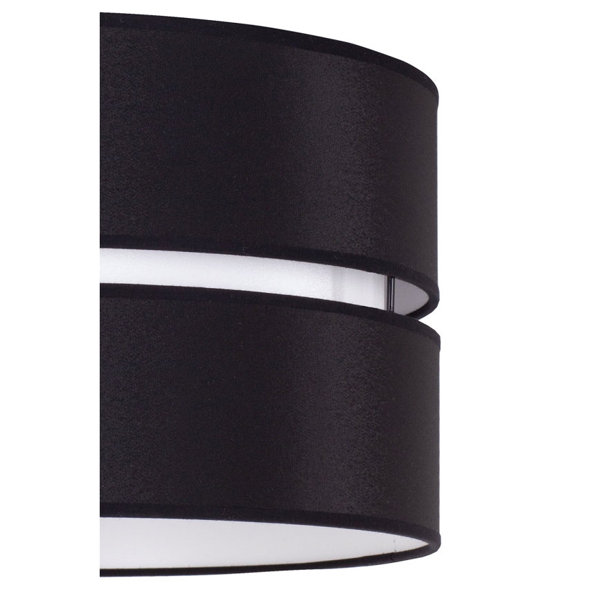 Duolla - Κρεμαστό φωτιστικό οροφής DUO 1xE27/15W/230V διάμετρος 40 cm μαύρο/λευκό
