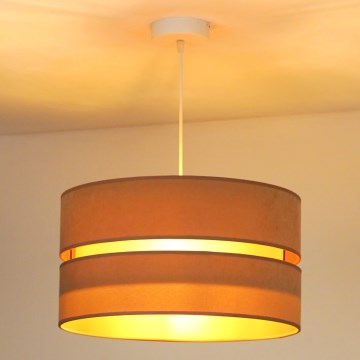 Duolla - Κρεμαστό φωτιστικό οροφής DUO 1xE27/15W/230V διάμετρος 40 cm μπεζ