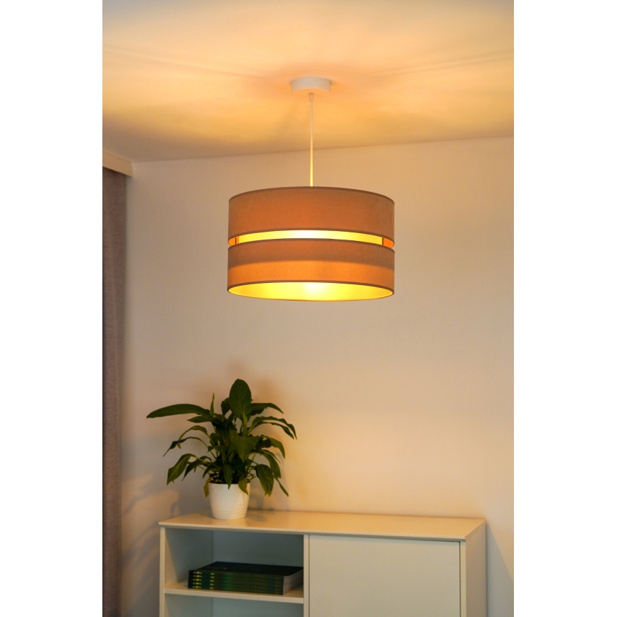 Duolla - Κρεμαστό φωτιστικό οροφής DUO 1xE27/15W/230V διάμετρος 40 cm μπεζ