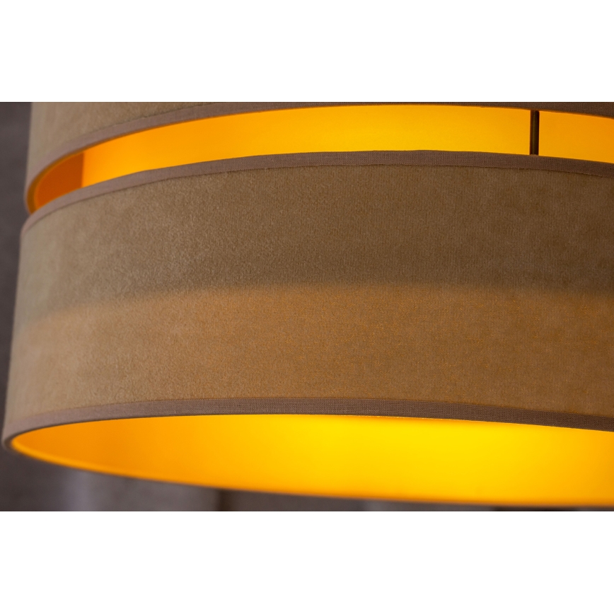 Duolla - Κρεμαστό φωτιστικό οροφής DUO 1xE27/15W/230V διάμετρος 40 cm μπεζ