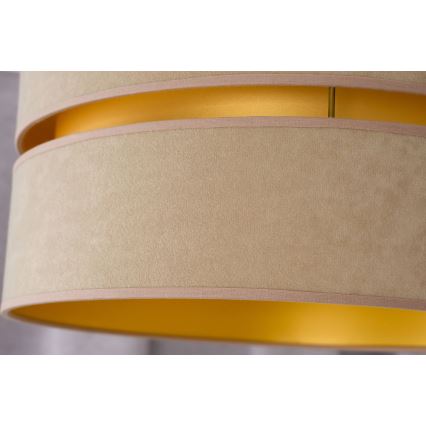 Duolla - Κρεμαστό φωτιστικό οροφής DUO 1xE27/15W/230V διάμετρος 40 cm μπεζ