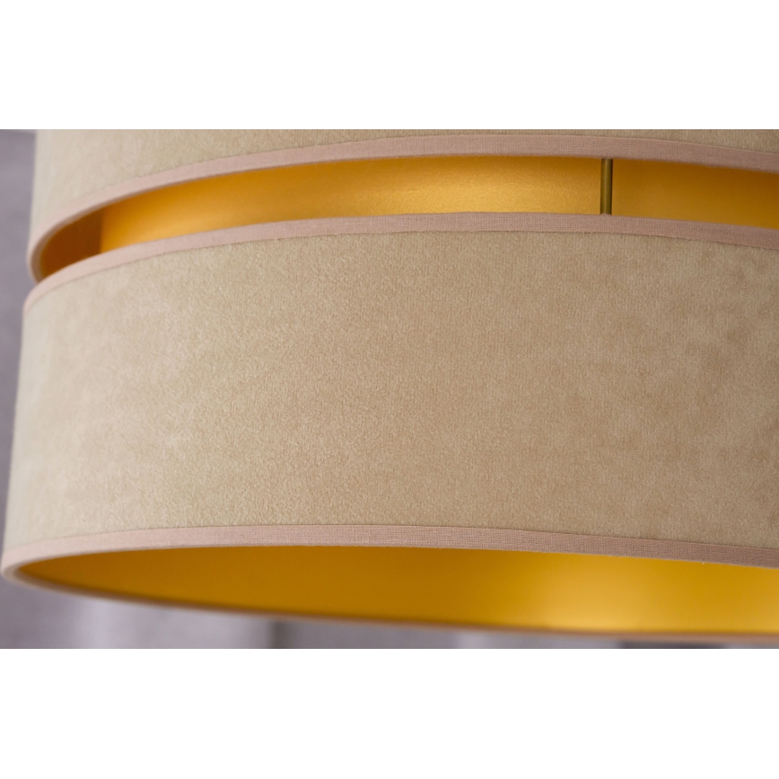 Duolla - Κρεμαστό φωτιστικό οροφής DUO 1xE27/15W/230V διάμετρος 40 cm μπεζ