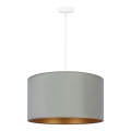 Duolla - Κρεμαστό φωτιστικό οροφής ROLLER 1xE27/15W/230V φωστικό διάμετρος 40 cm πράσινο/χρυσό