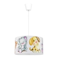 Duolla - Παιδικό κρεμαστό φωτιστικό οροφής SWEET BEARS 1xE27/40W/230V διάμετρος 35 cm