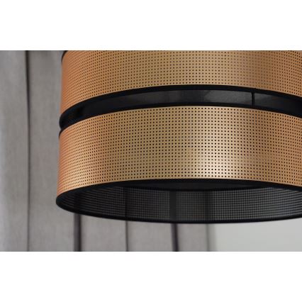 Duolla - Πλαφονιέρα οροφής COPPER SHINY 1xE27/15W/230V διάμετρος 40 cm χαλκός/μαύρο