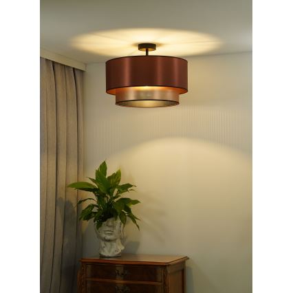 Duolla - Πλαφονιέρα οροφής COPPER SHINY 1xE27/15W/230V διάμετρος 45 cm χαλκός