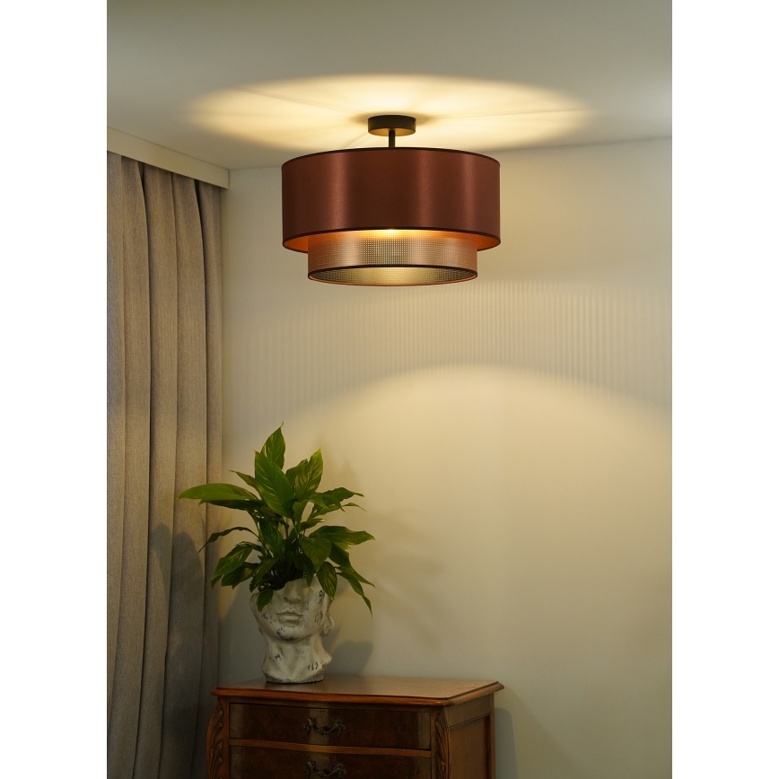 Duolla - Πλαφονιέρα οροφής COPPER SHINY 1xE27/15W/230V διάμετρος 45 cm χαλκός