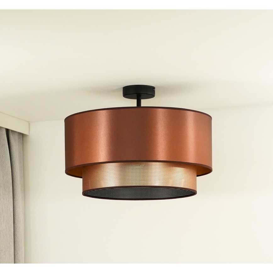 Duolla - Πλαφονιέρα οροφής COPPER SHINY 1xE27/15W/230V διάμετρος 45 cm χαλκός