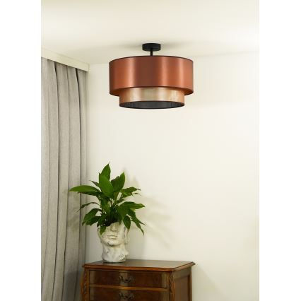 Duolla - Πλαφονιέρα οροφής COPPER SHINY 1xE27/15W/230V διάμετρος 45 cm χαλκός