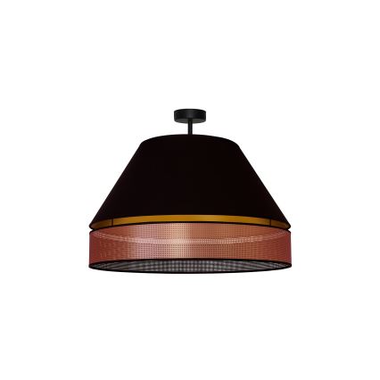 Duolla - Πλαφονιέρα οροφής COPPER SHINY 1xE27/15W/230V διάμετρος 60 cm μαύρο/χαλκός