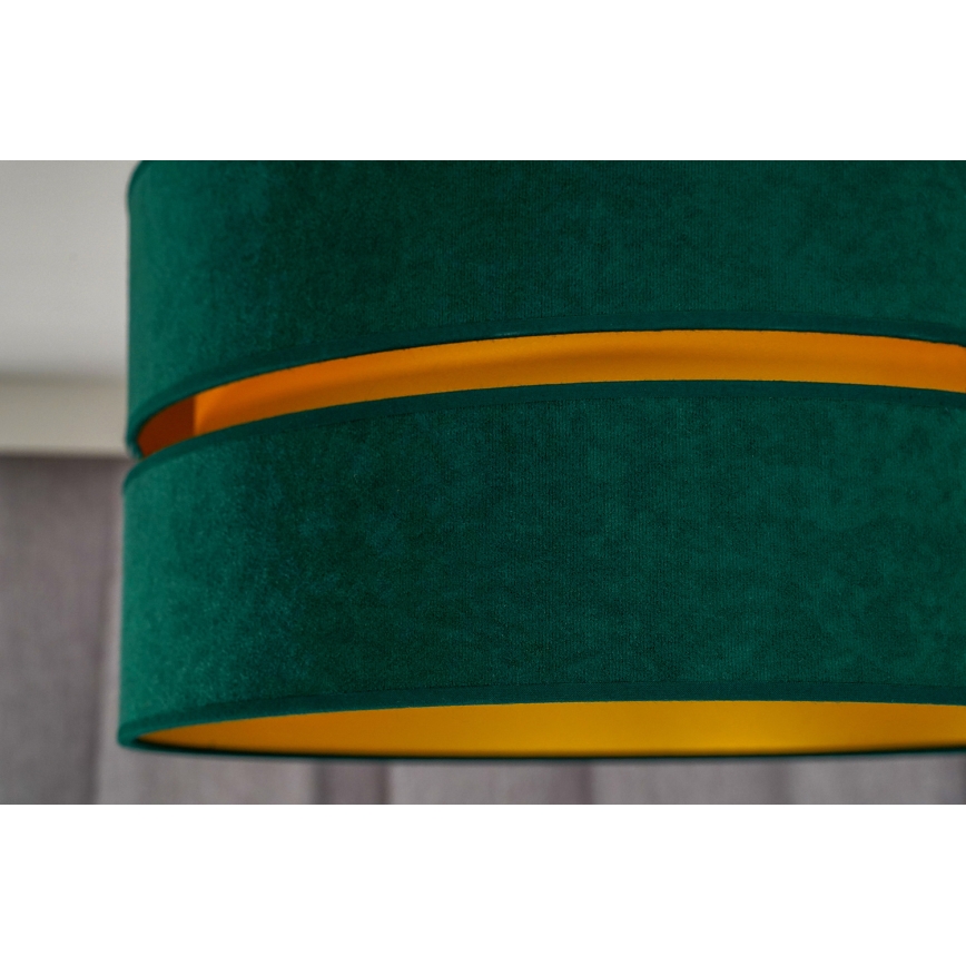 Duolla - Πλαφονιέρα οροφής DUO 1xE27/15W/230V διάμετρος 40 cm πράσινο/χρυσό