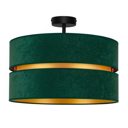Duolla - Πλαφονιέρα οροφής DUO 1xE27/15W/230V διάμετρος 40 cm πράσινο/χρυσό