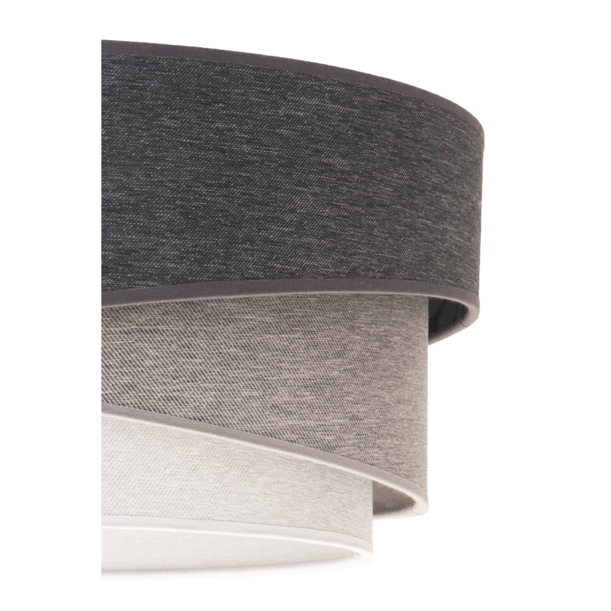 Duolla - Πλαφονιέρα οροφής KOBO 1xE27/15W/230V διάμετρος 45 cm γκρι/λευκό