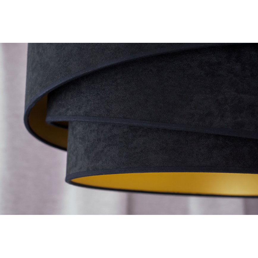 Duolla - Πλαφονιέρα οροφής KOBO 1xE27/15W/230V διάμετρος 45 cm μαύρο