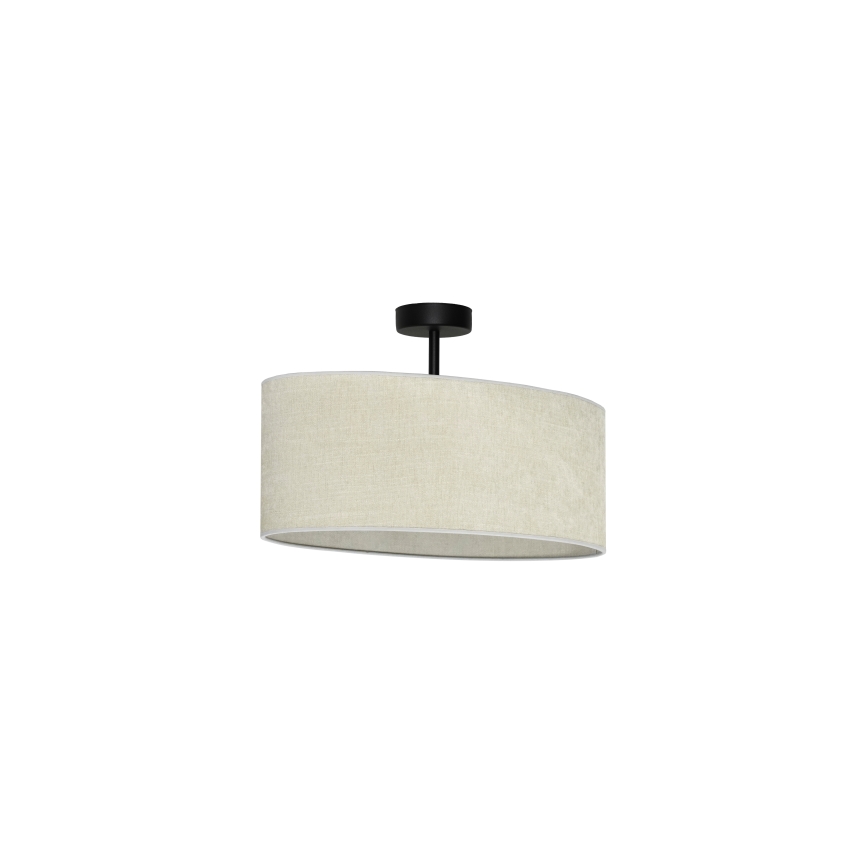 Duolla - Πλαφονιέρα οροφής OVAL 1xE27/15W/230V γκρι