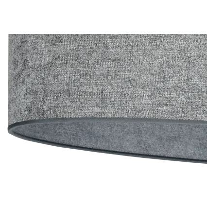 Duolla - Πλαφονιέρα οροφής OVAL 1xE27/15W/230V γκρι