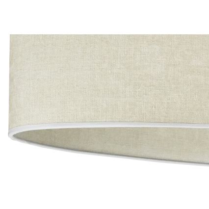 Duolla - Πλαφονιέρα οροφής OVAL 2xE27/15W/230V γκρι