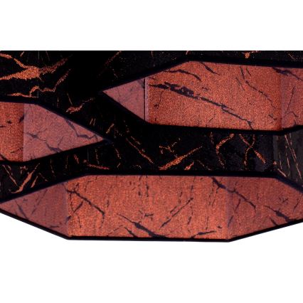 Duolla - Πλαφονιέρα οροφής ROLLER TRIO HEX 3xE27/15W/230V μαύρο/χαλκός