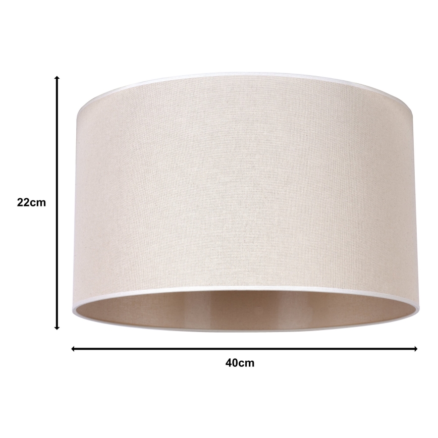 Duolla - Universal lampshade ROLLER E27 διάμετρος 40 cm μπεζ