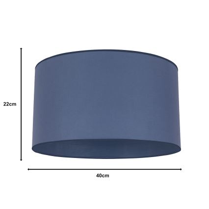 Duolla - Universal lampshade ROLLER E27 διάμετρος 40 cm μπλε