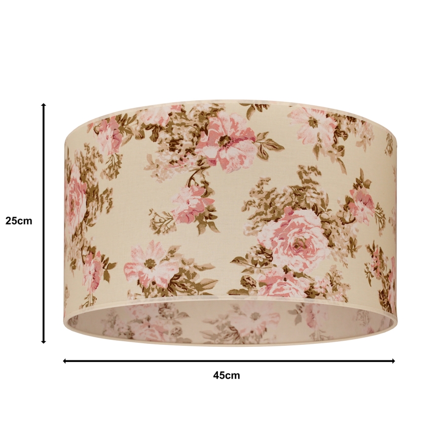 Duolla - Universal lampshade ROLLER E27 διάμετρος 45 cm τριαντάφυλλο