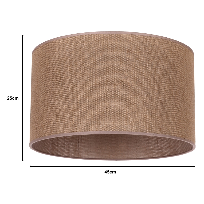 Duolla - Universal lampshade ROLLER E27 διάμετρος 50 cm καφέ