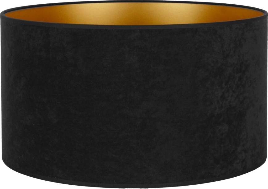 Duolla - Universal Velvet lampshade E27 Ø 35 cm black/gold