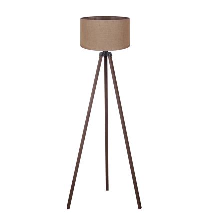 Duolla - Επιδαπέδιο φωτιστικό 1xE27/60W/230V διάμετρος 44 cm καφέ