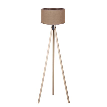 Duolla - Επιδαπέδιο φωτιστικό 1xE27/60W/230V διάμετρος 44 cm καφέ/μπεζ