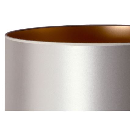 Duolla - Επιδαπέδιο φωτιστικό CANNES 1xE27/15W/230V διάμετρος 45 cm ασημί/χαλκός/λευκό