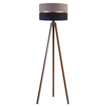 Duolla - Επιδαπέδιο φωτιστικό DUO 1xE27/60W/230V διάμετρος 44 cm γκρι/μπλε/βέγκε