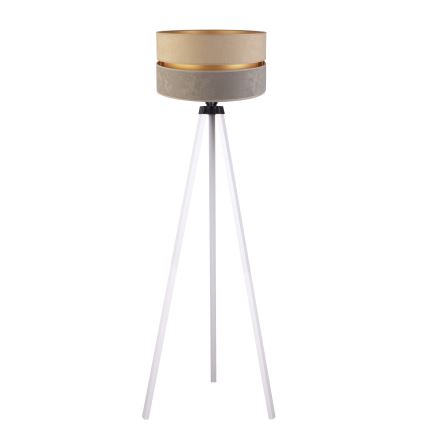 Duolla - Επιδαπέδιο φωτιστικό DUO 1xE27/60W/230V διάμετρος 44 cm μπεζ/γκρι/λευκό