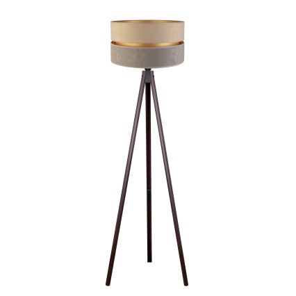 Duolla - Επιδαπέδιο φωτιστικό DUO 1xE27/60W/230V διάμετρος 44 cm μπεζ/γκρι/βέγκε