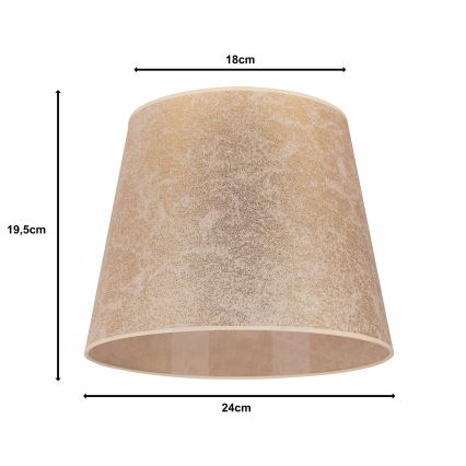 Duolla - Αμπαζούρ CLASSIC M E27 διάμετρος 24 cm χρυσό