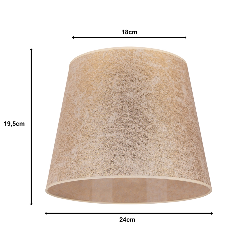 Duolla - Αμπαζούρ CLASSIC M E27 διάμετρος 24 cm χρυσό