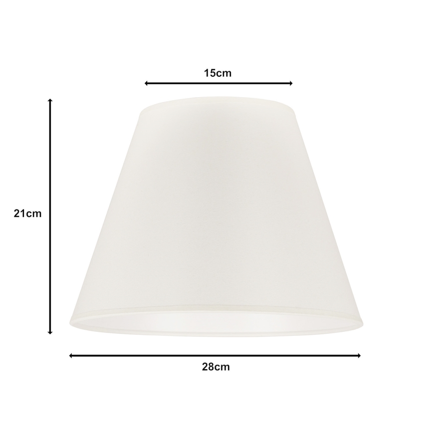 Duolla - Αμπαζούρ SOFIA S E27 διάμετρος 28 cm μπεζ