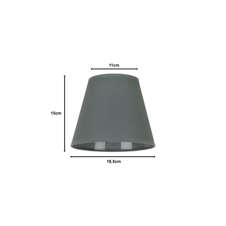 Duolla - Αμπαζούρ SOFIA XS E14 διάμετρος 18,5 cm γκρι