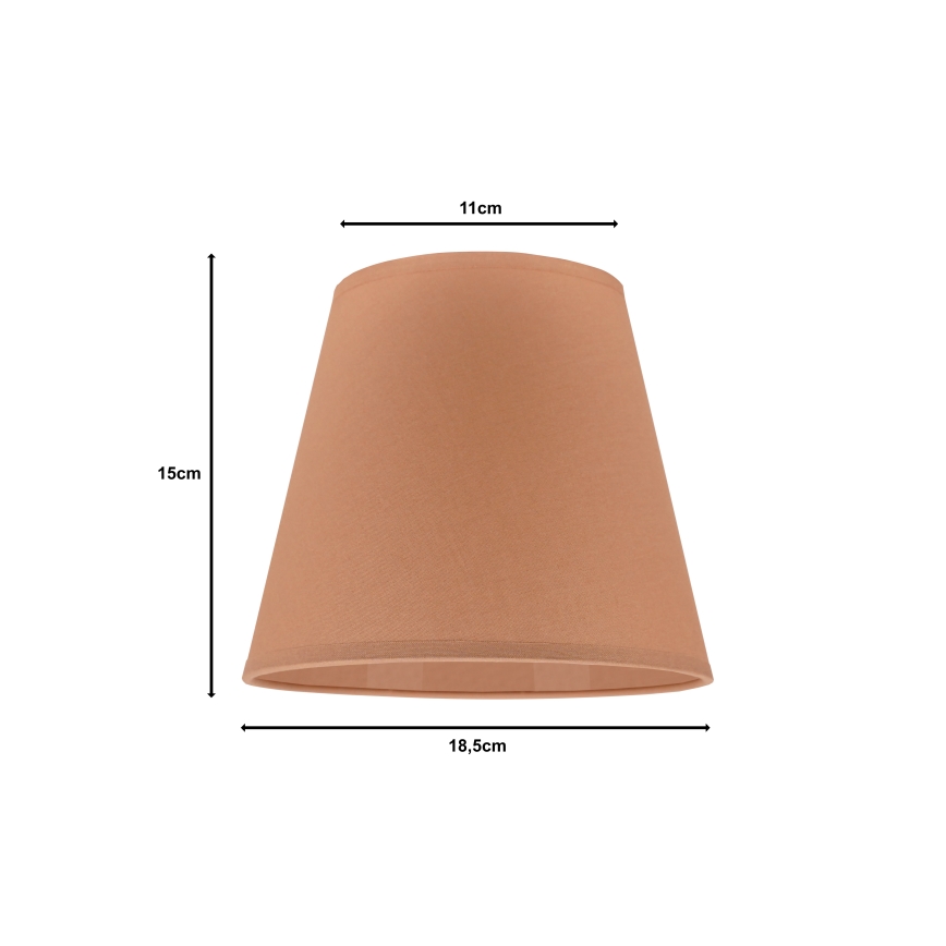 Duolla - Αμπαζούρ SOFIA XS E14 διάμετρος 18,5 cm καφέ